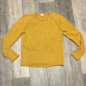 J. Crew Mustard Roll Neck Sweater